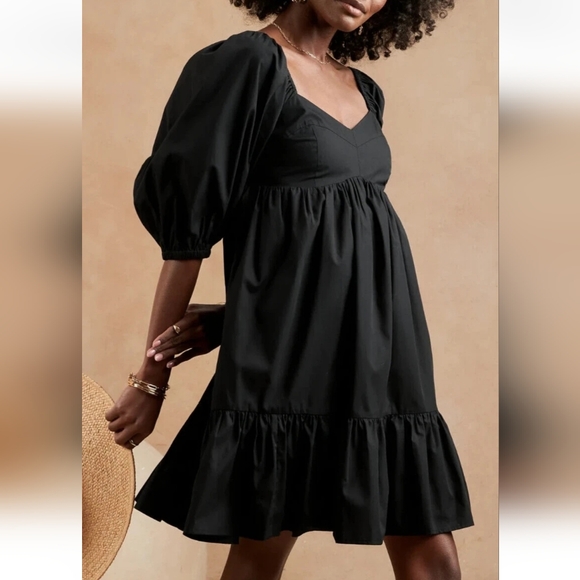 Banana Republic Dresses & Skirts - Banana Republic Baby Mini Dress Puff Sleeves